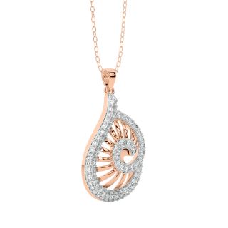 Lise Round Diamond Office Wear Pendant